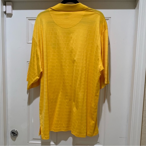 BEN HOGAN LOGO GOLF POLO PEBBLE LOGO BEACH PERFORMANCE YELLOW XXL DESIGNER NWOT - Picture 7 of 14